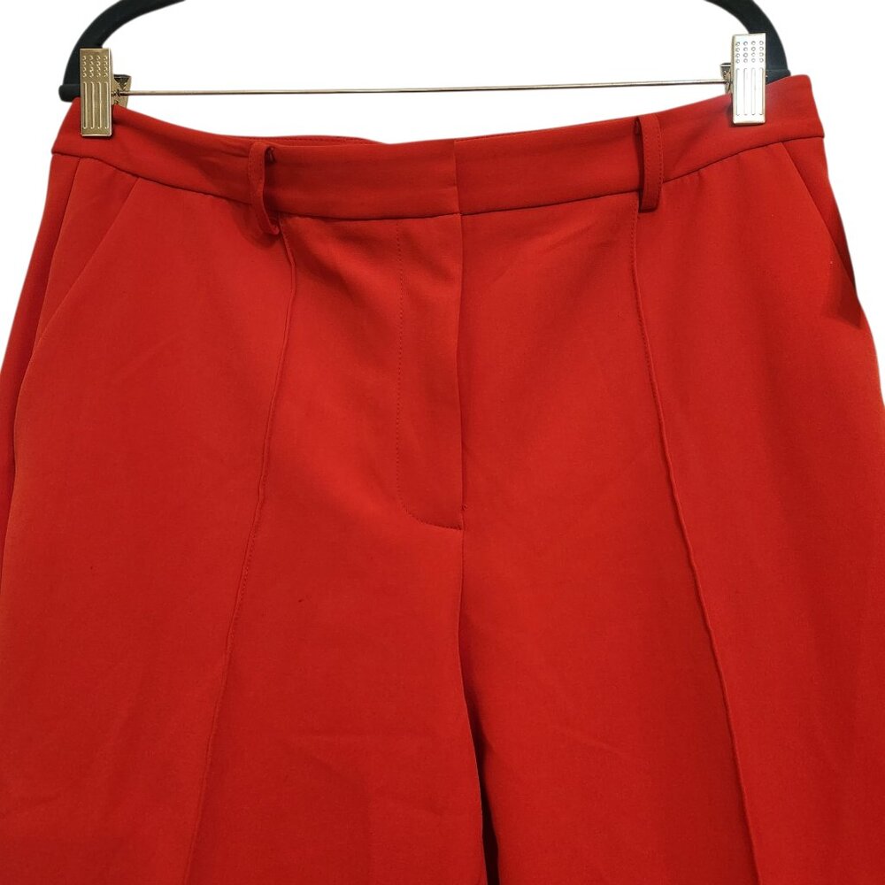 NWT DKNY Red Flare Leg Pants Size 10 - Picture 4 of 5